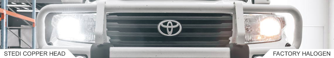 Toyota 200 Series Landcruiser Halogen vs LED Headlights